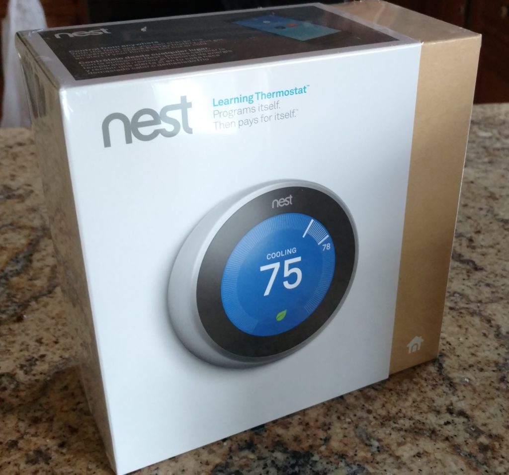 a box with a thermostat on it
