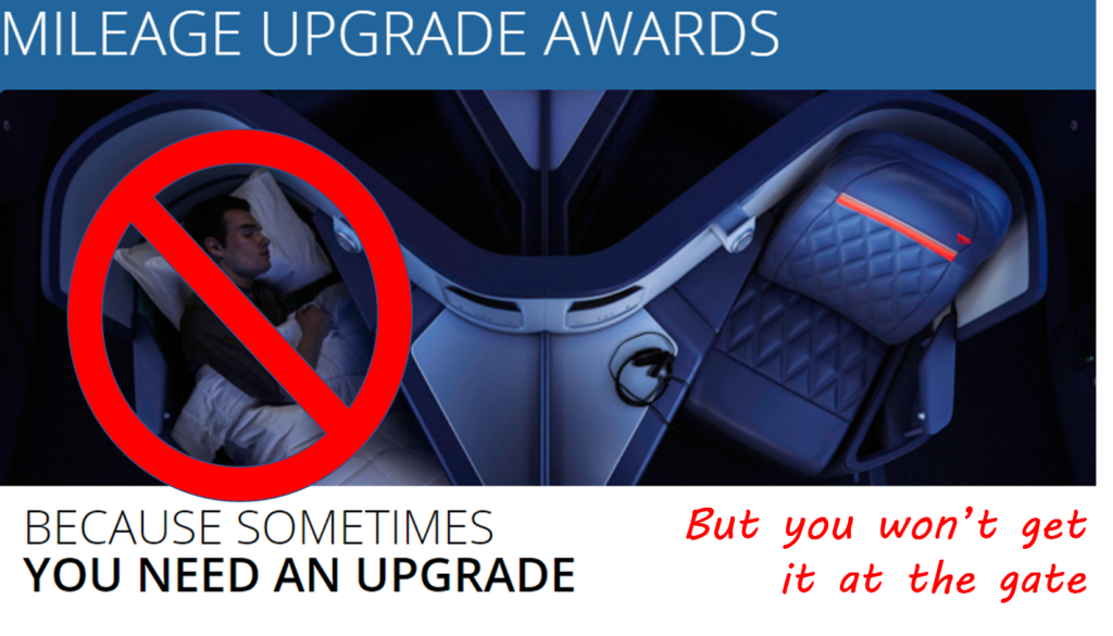 Delta Mileage Upgrade Award