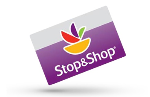 a purple and white card with a logo