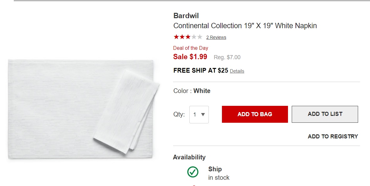 a white napkins on a white background
