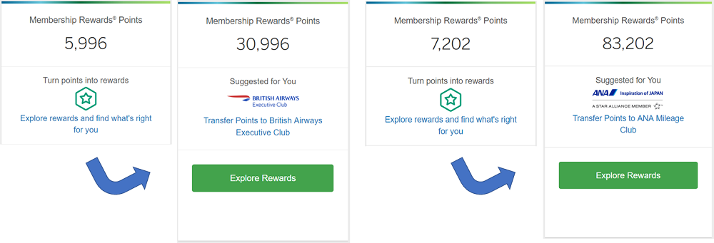 screens screenshot of a rewards account