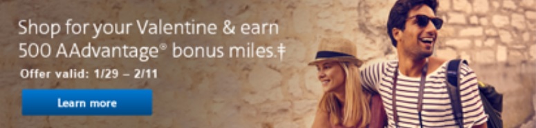 American Airlines AAdvantage Portal Bonus 500 Miles