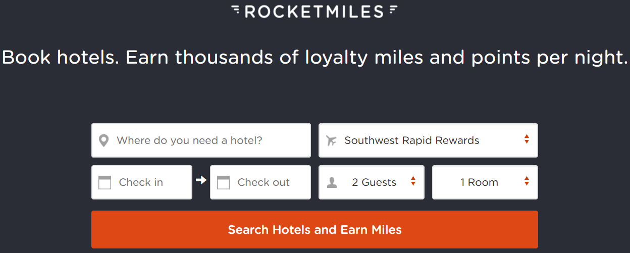 Bonus 5,000 miles on some Rocketmiles bookings