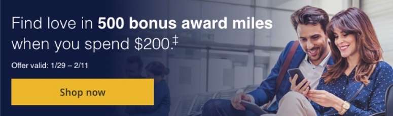 United MileagePlus Portal Bonus 500 Miles