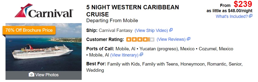 a screenshot of a cruise