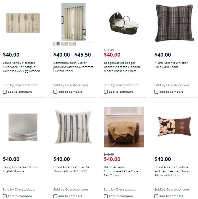 $40 Overstock Items On Sears
