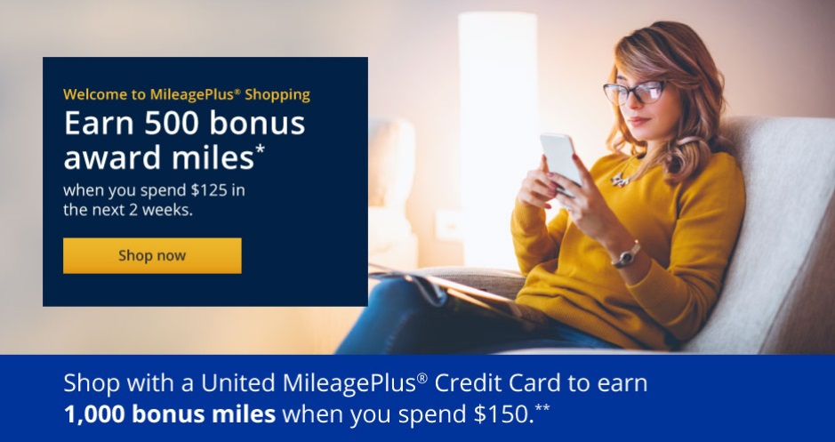 United MileagePlus Portal Welcome Bonus