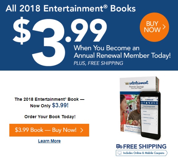 Discounted Entertainment Books