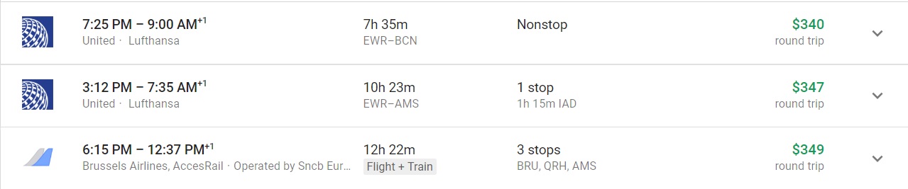 a screenshot of a train schedule
