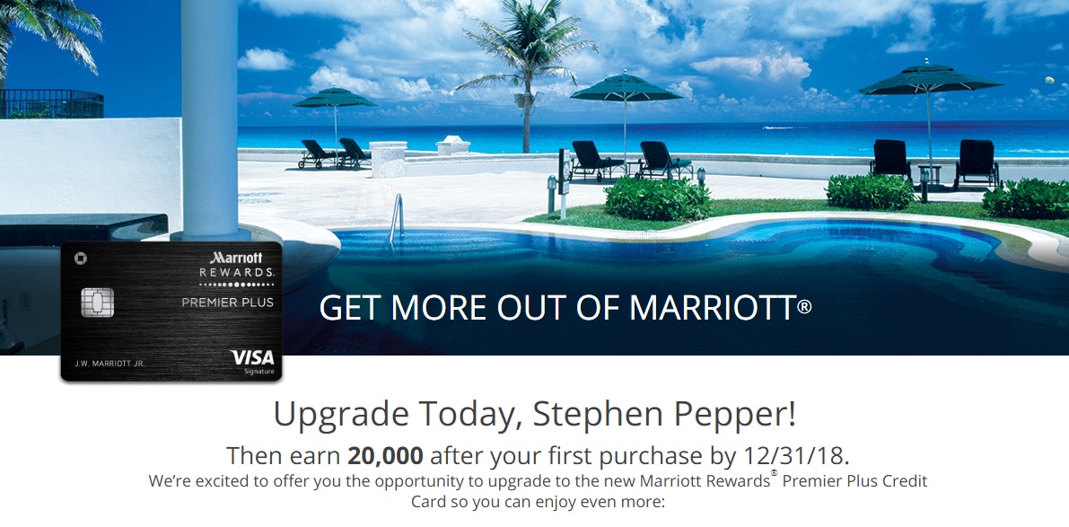 Marriott Rewards Premier Plus Upgrade Offer