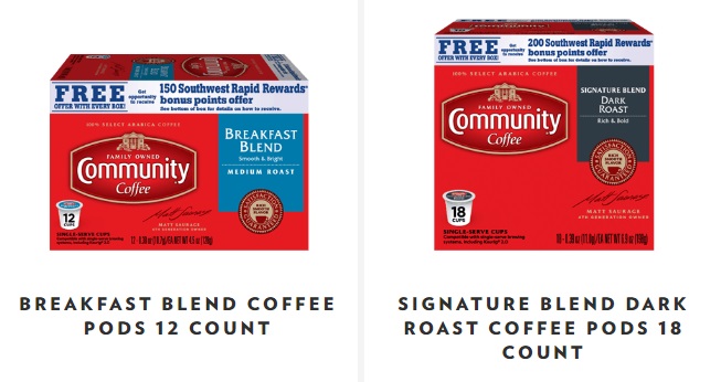 Southwest Rapid Rewards Community Coffee