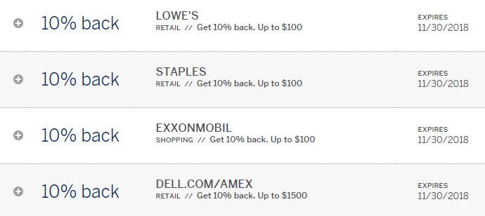 10% Amex Offers
