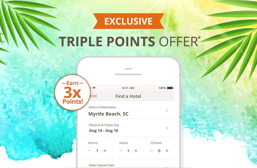 Choice Privileges Triple Points Offer
