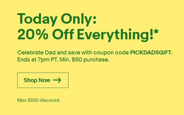 a yellow and green coupon