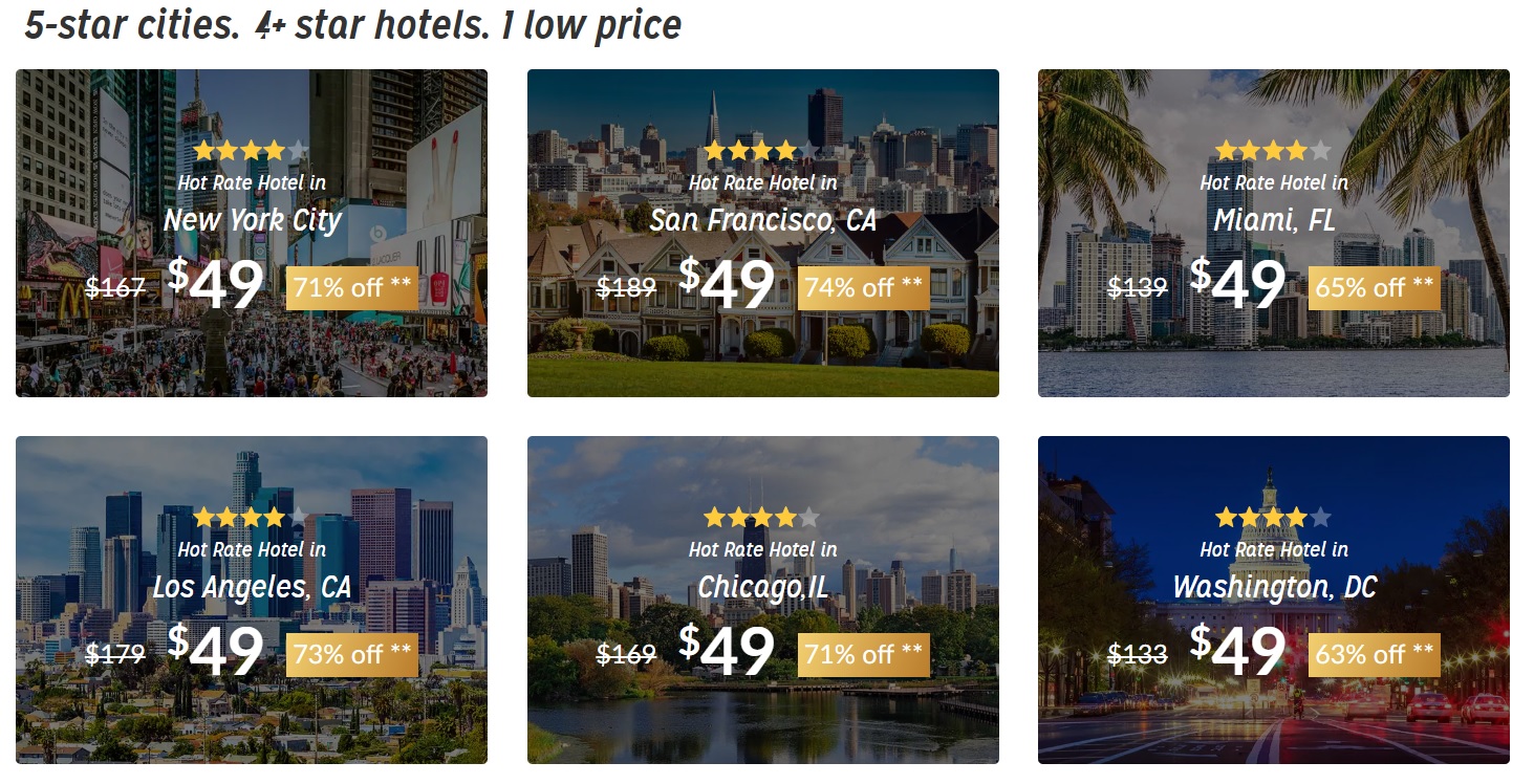 a screenshot of a hotel price