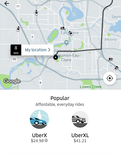 Uber Rides Available