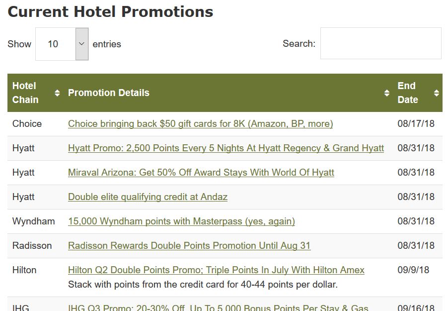a screenshot of a hotel promotion