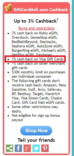 Cash Back On Visa Gift Cards Is Back At Giftcardmall Giftcards Com
