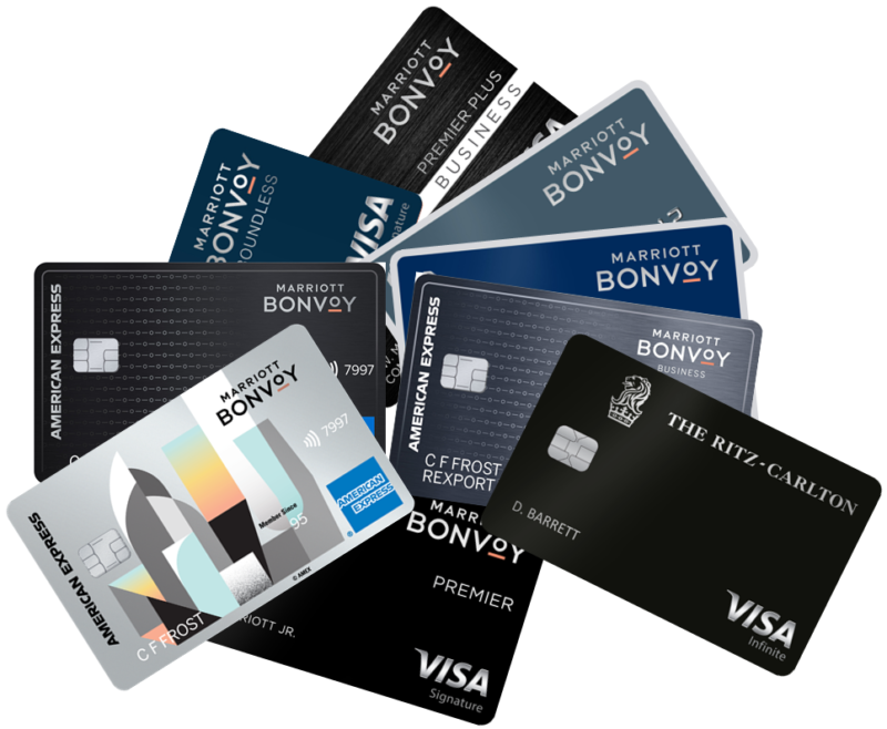 a group of credit cards