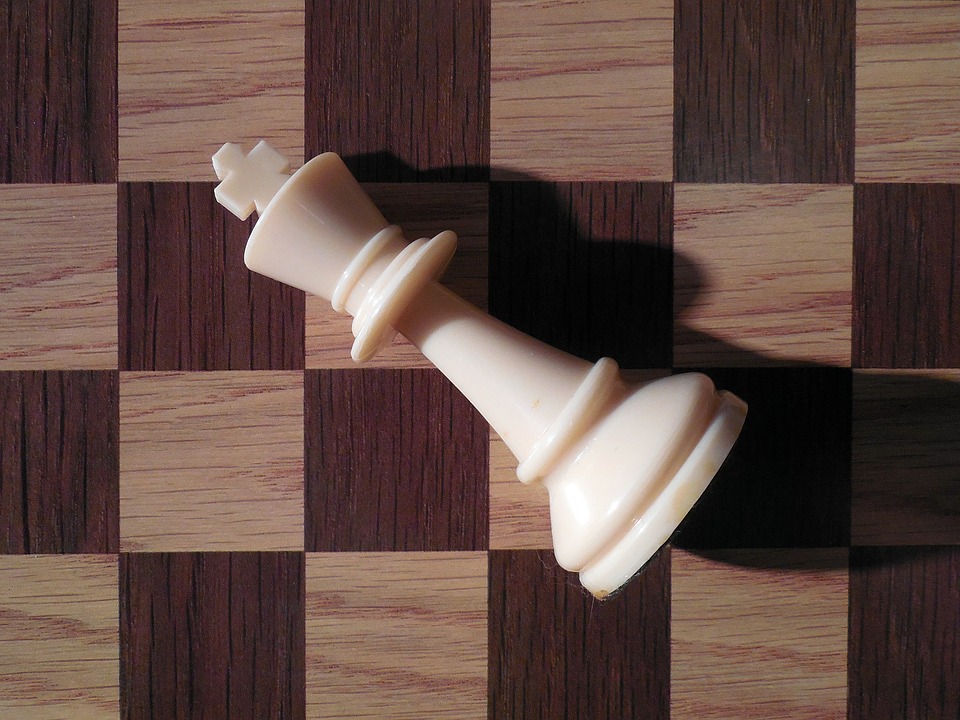 a chess piece on a chessboard