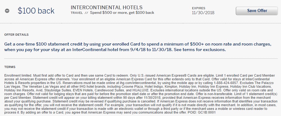a screenshot of a hotel card