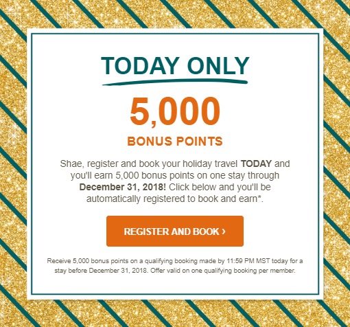 Choice Hotels 5,000 Bonus Points