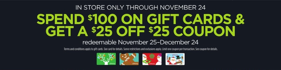  JCPenney Gift Card $25 : Gift Cards