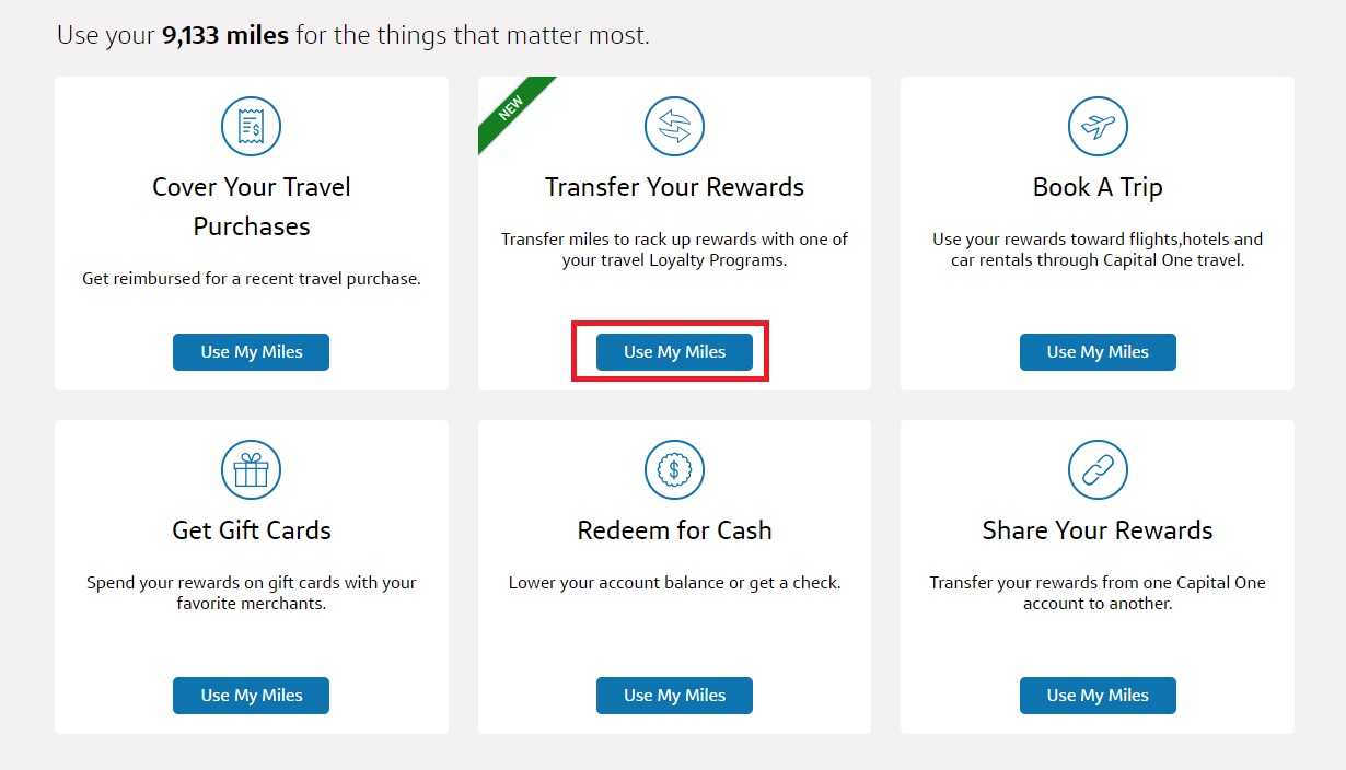 Capital one store flights rewards