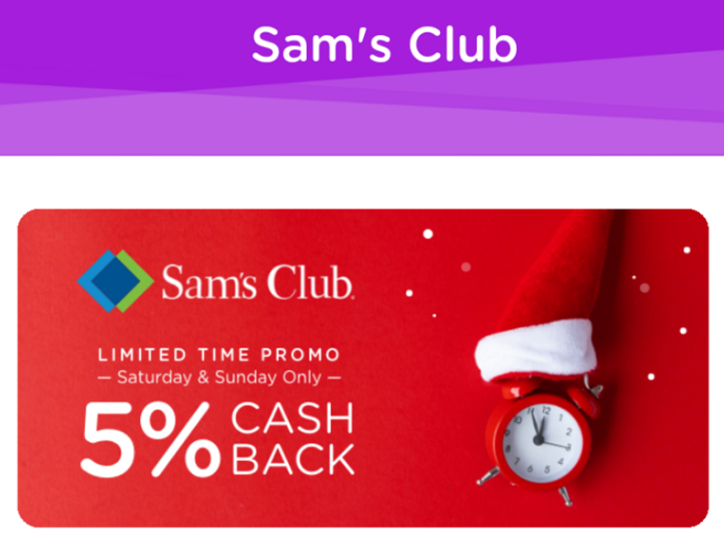 Dosh Sam's Club 5% Cashback
