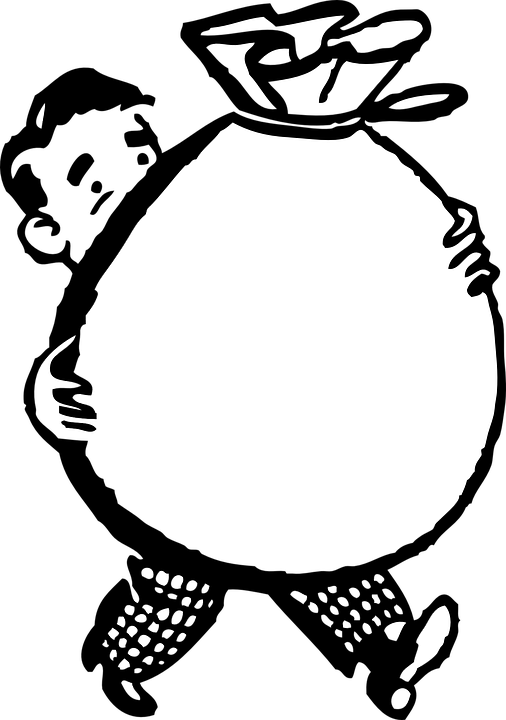 a black and white drawing of a dollar sign