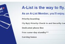 Southwest A-List Status Match