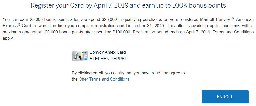 Bonvoy Card Registration