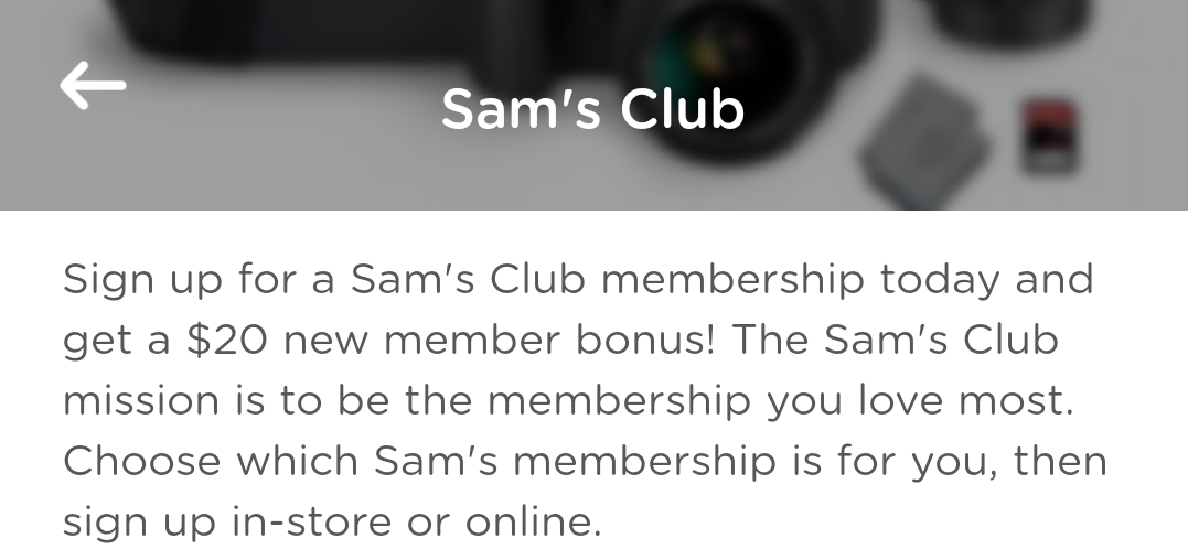 Sam's Club Dosh