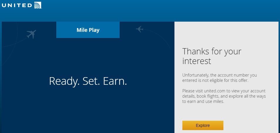 Targeted United Mile Play Challenges - Not Targeted