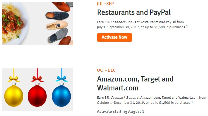 Discover Q3 Q4 2019 PayPal Target & Walmartdotcom
