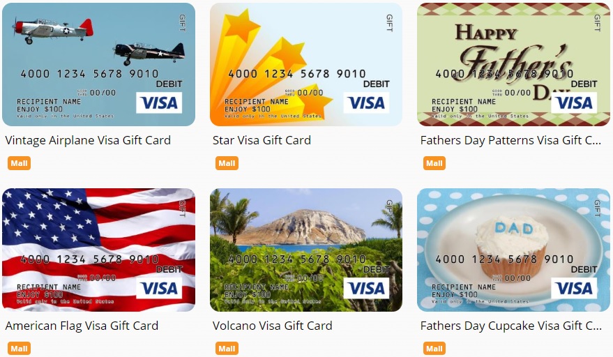 Increase credit card spend by buying Visa gift cards