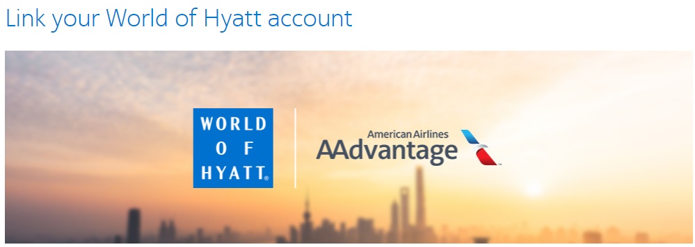 Link World of Hyatt American Airlines AAdvantage
