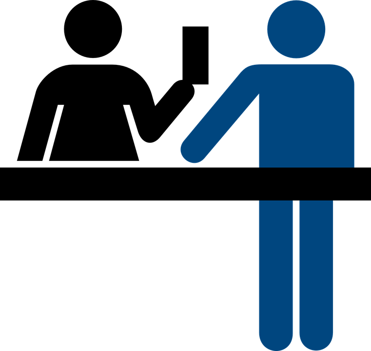 a blue figure with black background