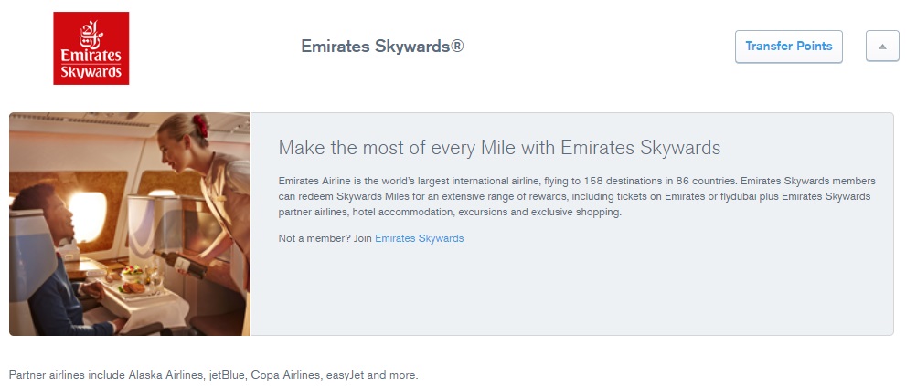 Chase Ultimate Rewards Emirates