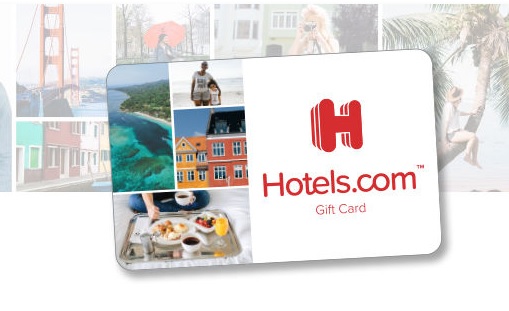 a gift card with a picture of a hotel