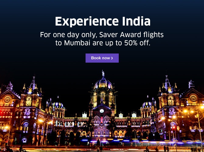 United Up To 50% Off Award Flights To India