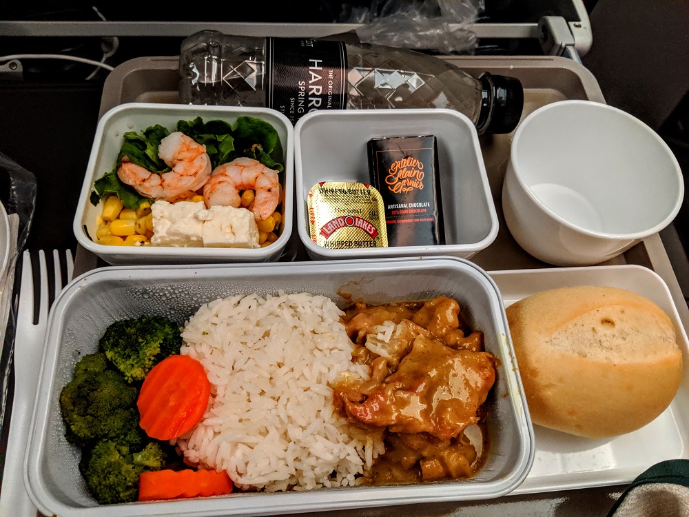 Cathay Pacific economy meal