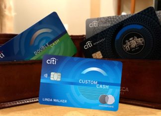 a group of credit cards in a wallet