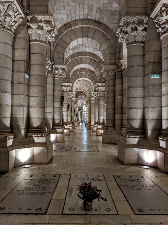 Crypt beneath Catedral de la Almudena
