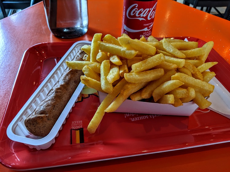 Curryworst & fries at Friet Boom