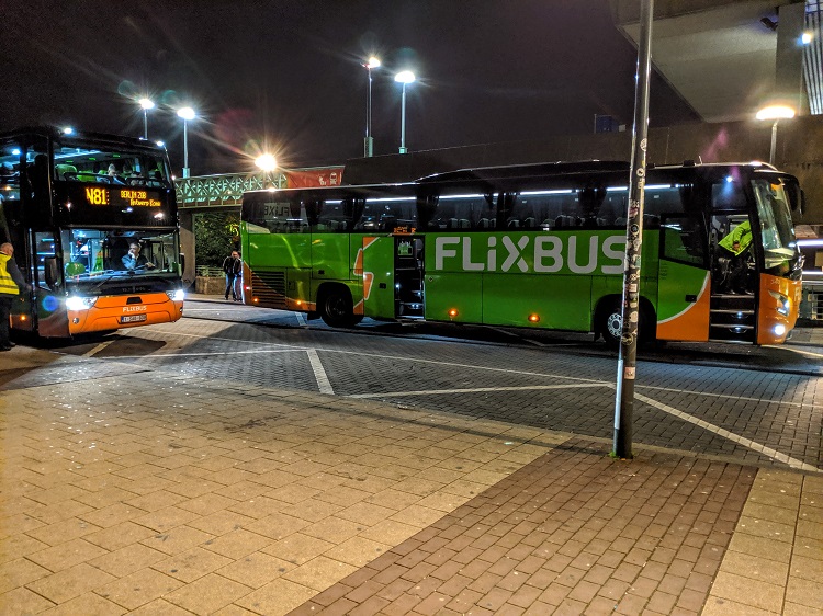 Flixbus at Brussels Nord station
