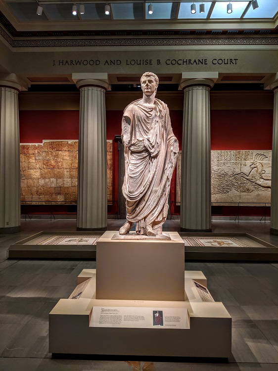 Statue of Caligula at Virginia Museum of Fine Arts in Richmond, VA