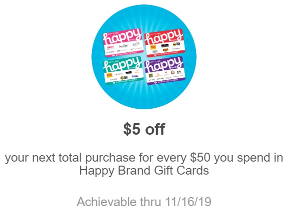 (EXPIRED) Meijer Buy 50 Happy Gift Cards & Get 5 Reward