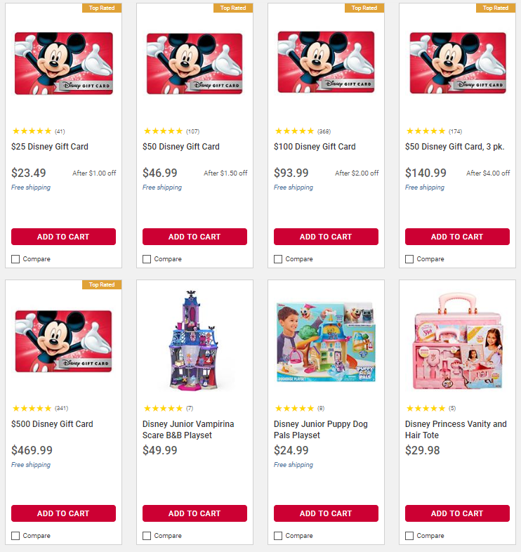 Disney Gift Cards