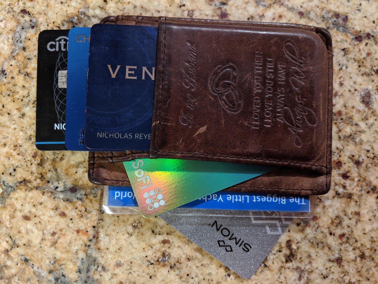 What's in Nick's wallet?